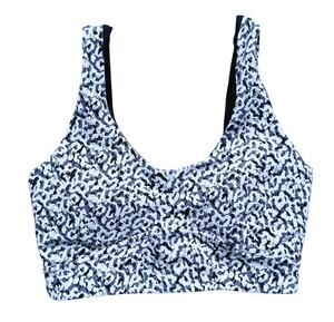 Varley Kellam Padded Sports Bra Small Black White Athleisure Yoga Pilates Gym